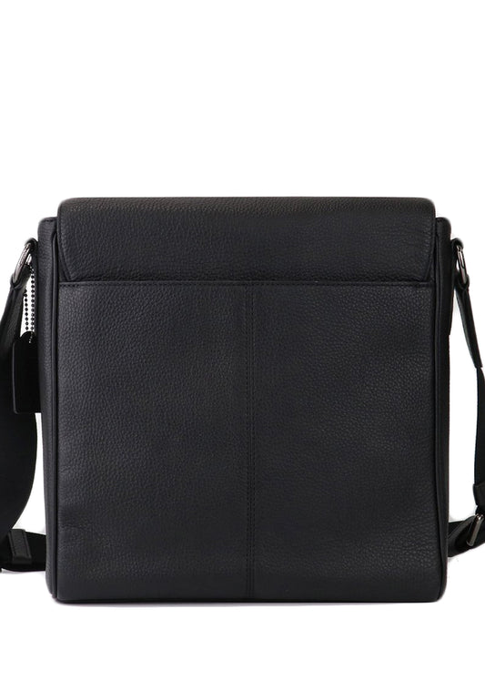 Coach Mens Houston Map Messenger Bag - Black