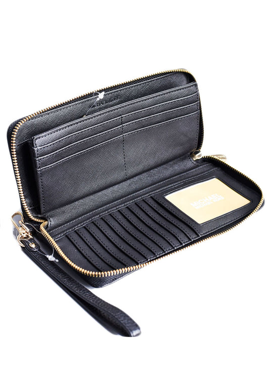 Michael Kors Jet Set Travel Continental Wallet - Black