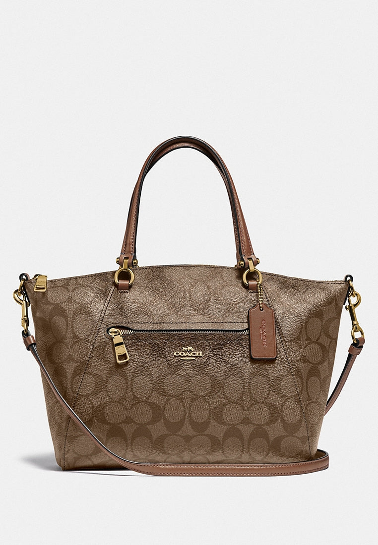 Coach Prairie Satchel In Signature Canvas Brown Haute Style Malaysia
