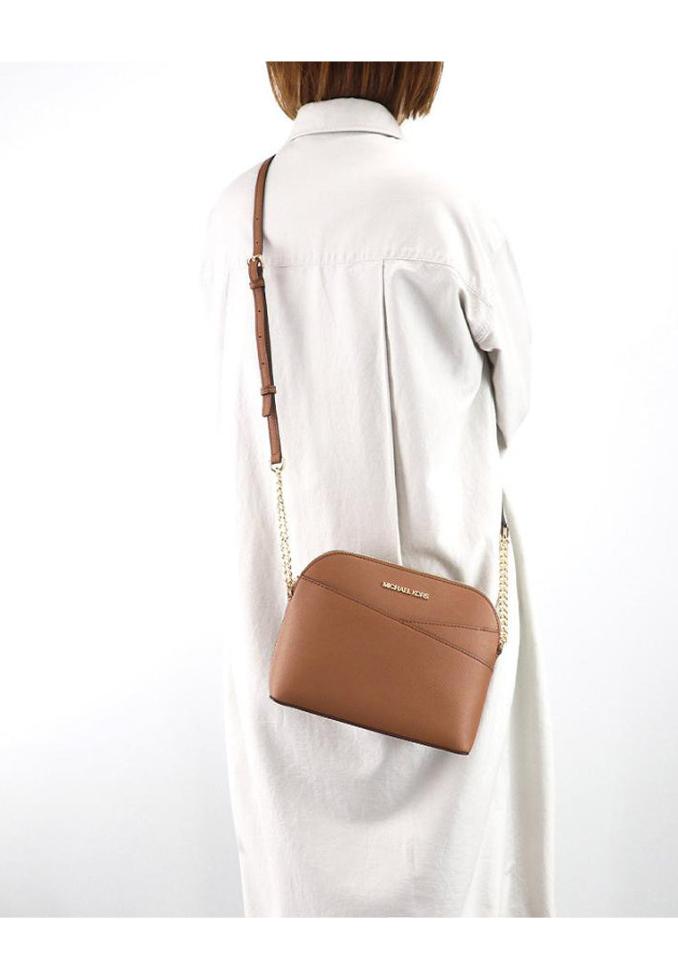 Michael Kors Jet Set Travel Medium Dome Crossbody Bag - Brown