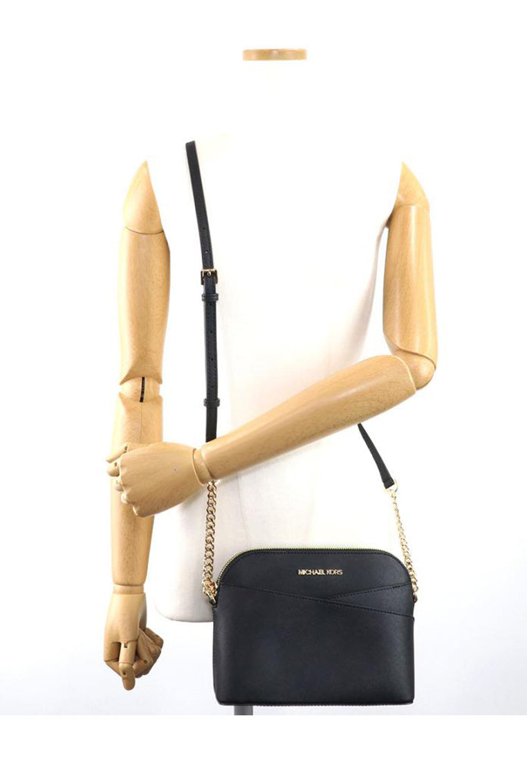 Michael Kors Jet Set Travel Medium Dome Crossbody Bag - Black