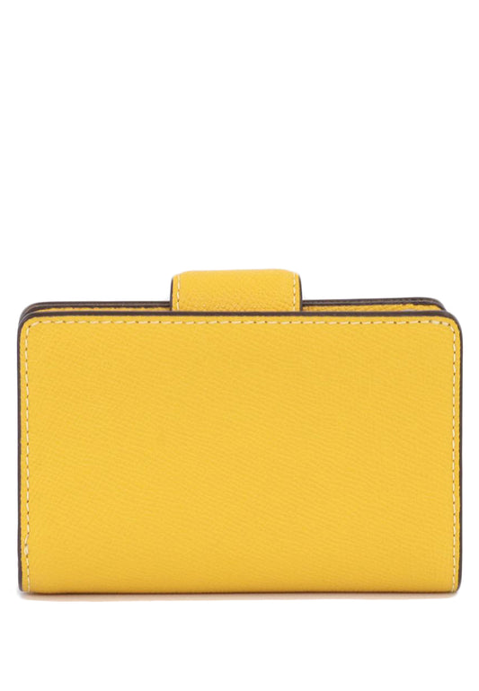 Coach Medium Corner Zip Wallet - Yellow