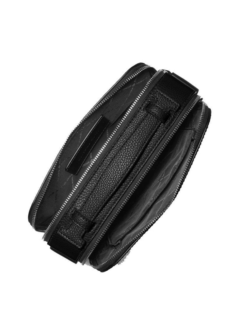 Michael Kors Mens Cooper Pebbled Leather Crossbody Bag - Black