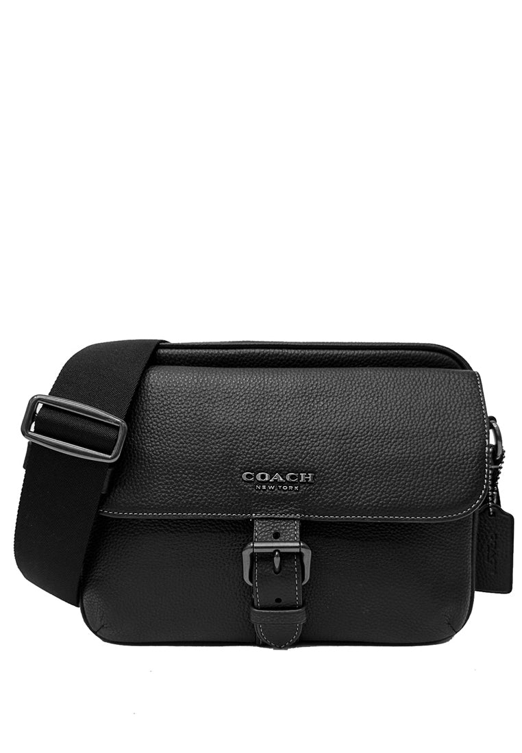Coach Mens Hudson Crossbody Bag Black – Haute Style Malaysia