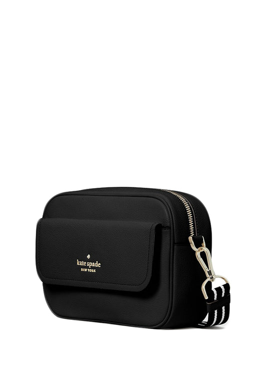 Kate Spade Rosie Pebbled Leather Flap Camera Bag - Black