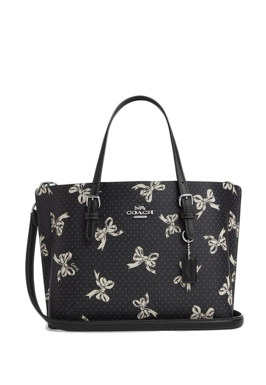 Coach Mollie Tote 25 With Bow Print - Black