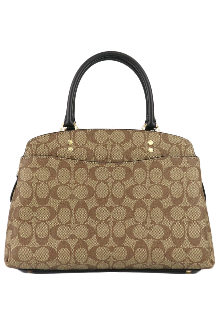 Coach Lillie Carryall In Signature Canvas - Brown/Black