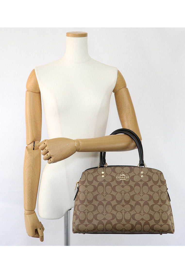 Coach Lillie Carryall In Signature Canvas - Brown/Black