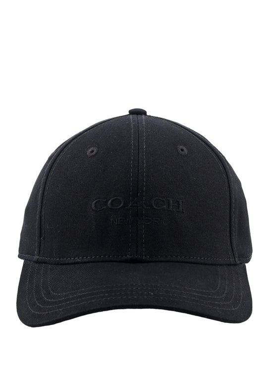Coach Embroidered Baseball Hat - Black