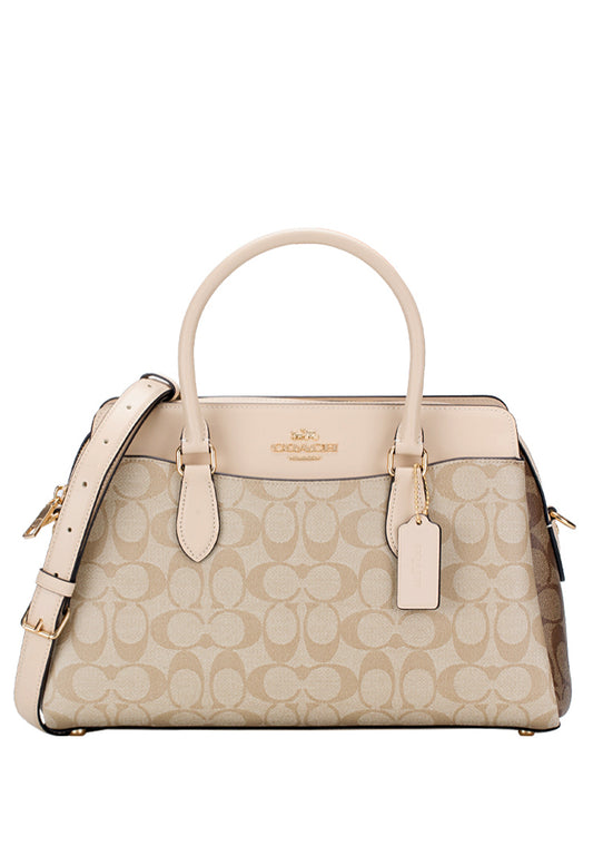 Coach Darcie Carryall In Blocked Signature Canvas