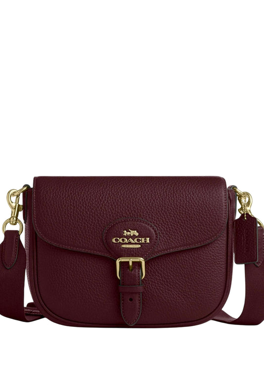 Coach Amelia Saddle Bag - Merlot