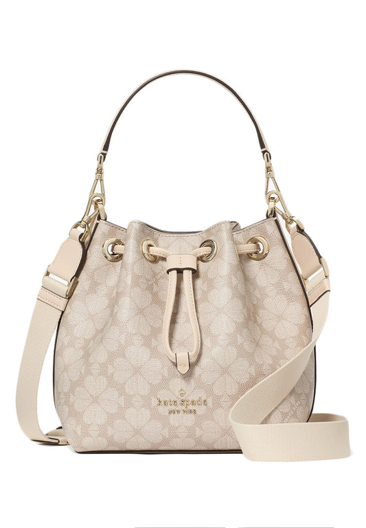 Kate Spade Spade Flower Small Bucket Bag - Dark Beige