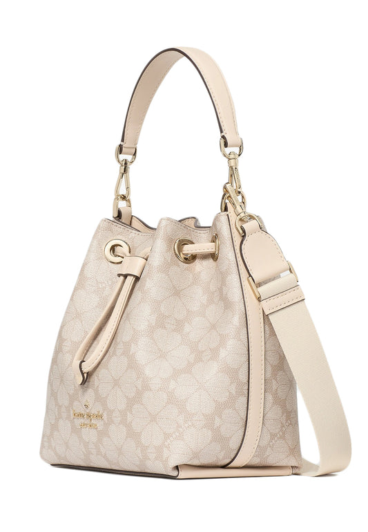 Kate Spade Spade Flower Small Bucket Bag - Dark Beige