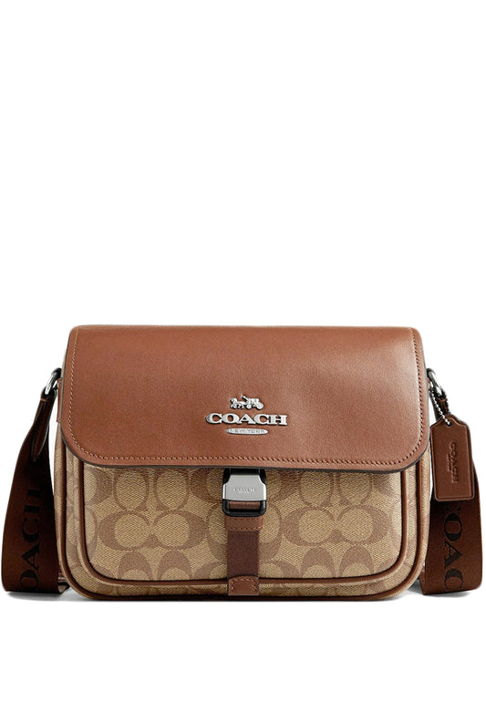 Coach Pace Messenger Bag In Signature Canvas - Brown