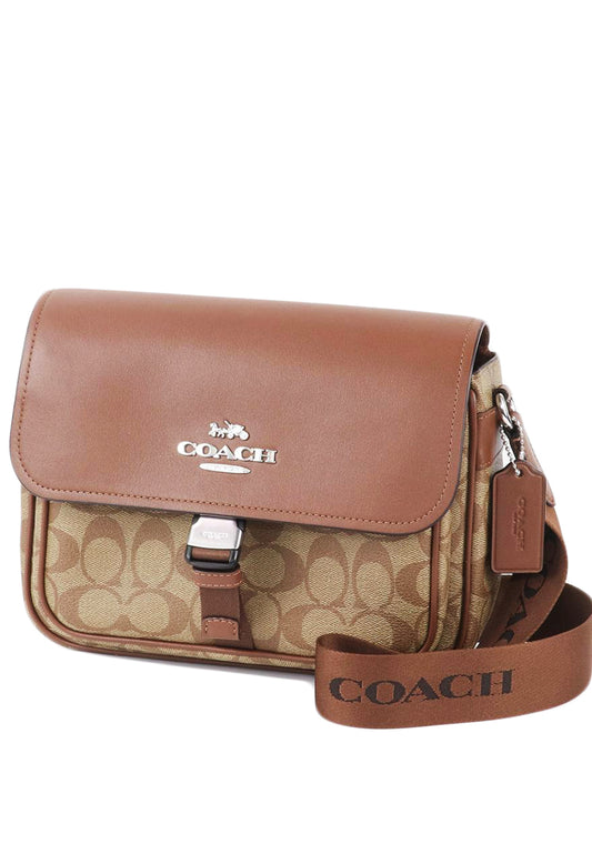 Coach Pace Messenger Bag In Signature Canvas - Brown