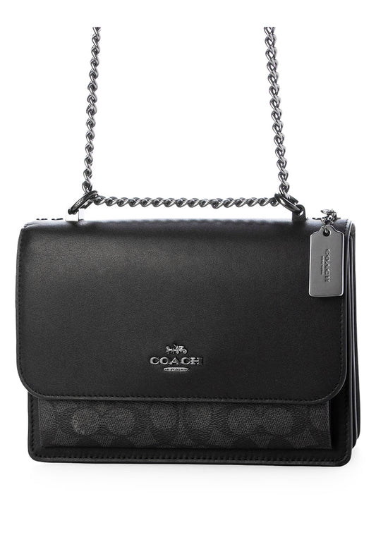 Coach Klare Crossbody Bag In Signature Canvas - Charcoal/Black