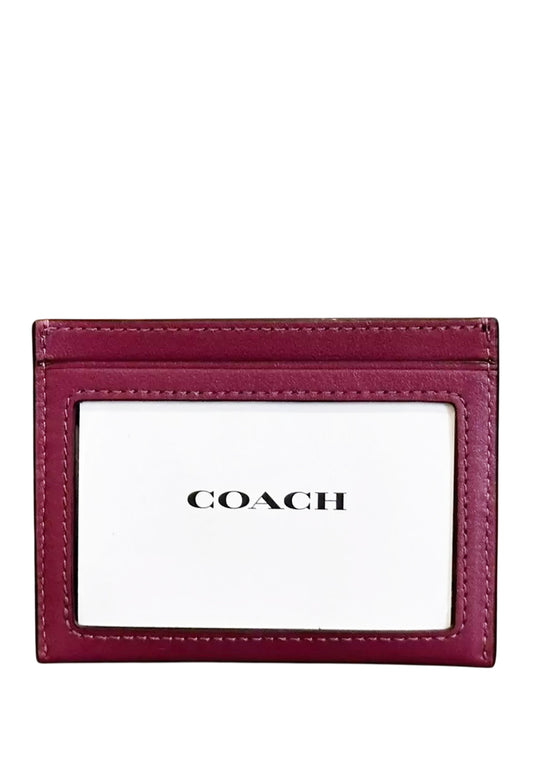 Coach Slim ID Card Case - Pink