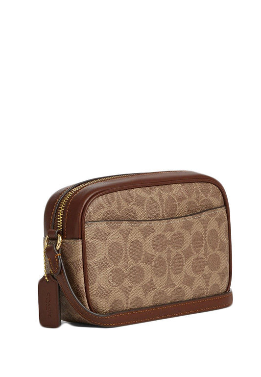 Coach Mini Jamie Camera Bag In Signature Canvas - Tan/Brown