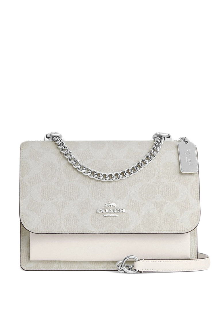 Coach Klare Crossbody In Signature Canvas Glacier White Haute Style Malaysia