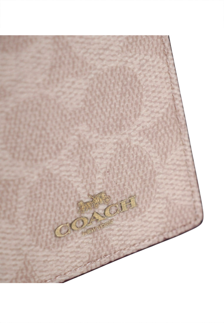 Coach ID Lanyard In Signature Canvas - Sand/White
