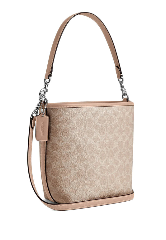 Coach City Bucket Bag In Signature Canvas - Sand Beige