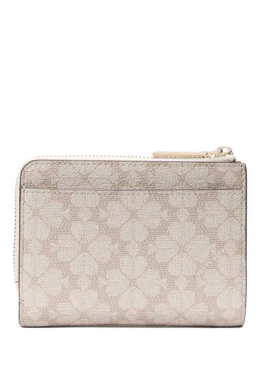 Kate Spade Spade Flower Small L-zip Wallet - Dark Beige