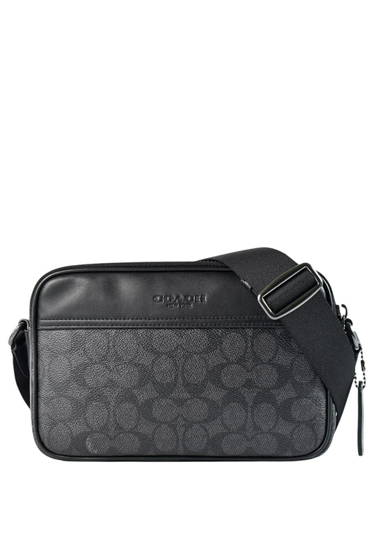 Coach Mens Graham Crossbody Bag - Charcoal Black