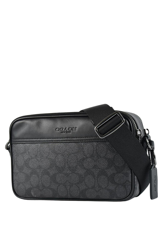 Coach Mens Graham Crossbody Bag - Charcoal Black