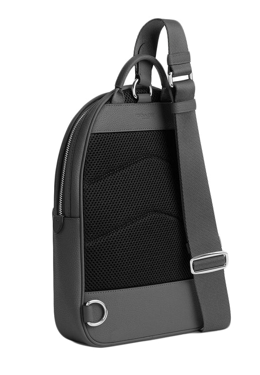 Coach Mens Charter Pack With Coach Graphic - Grey