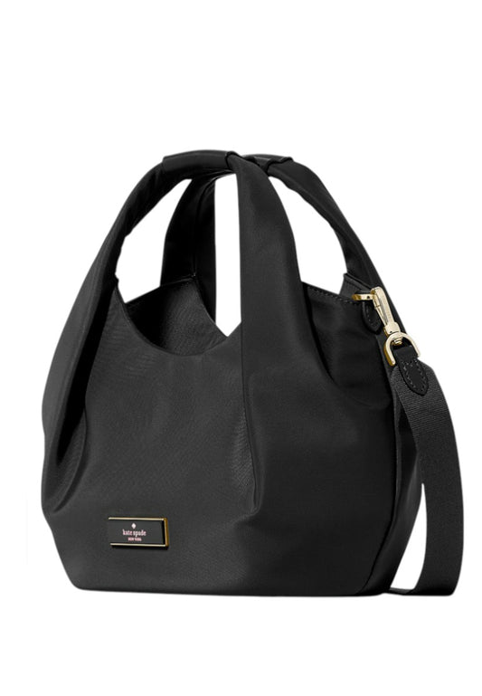 Kate Spade Carter Nylon Small Pleated Crossbody - Black