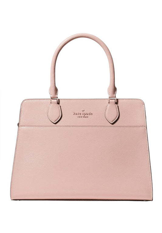 Kate Spade Madison Textured Patent Leather Medium Satchel - Tutu Pink