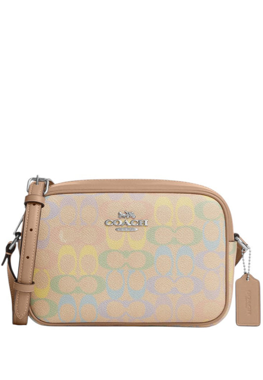 Coach Jamie Camera Bag In Rainbow Signature Canvas - Sand/Multi