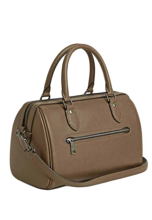 Coach Rowan Satchel Bag - Dark Stone