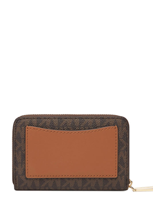 Michael Kors Small Logo and Leather Wallet - Brown/Acorn