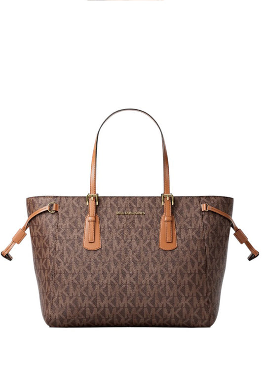 Michael Kors Voyager Extra-Small Signature Logo Convertible Crossbody Bag - Brown