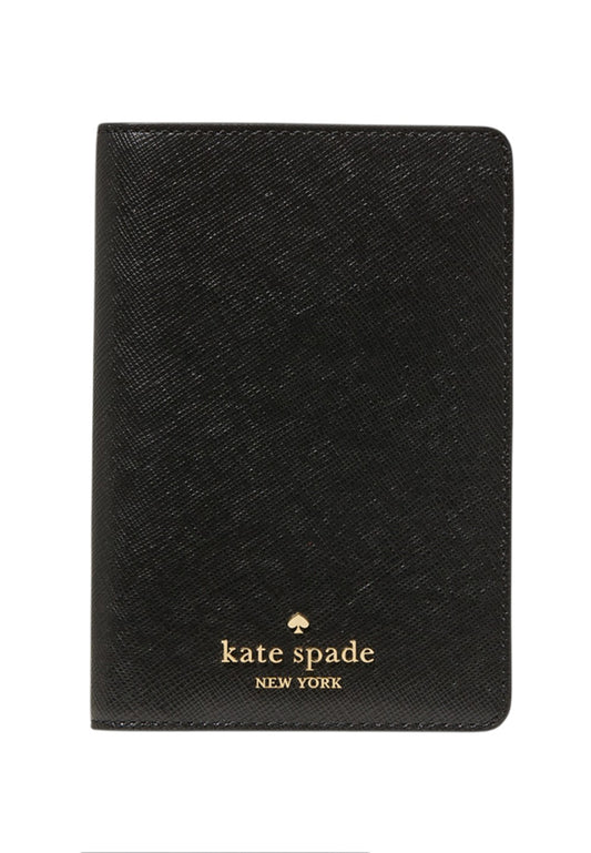 Kate Spade Saffiano Leather Passport Holder - Black