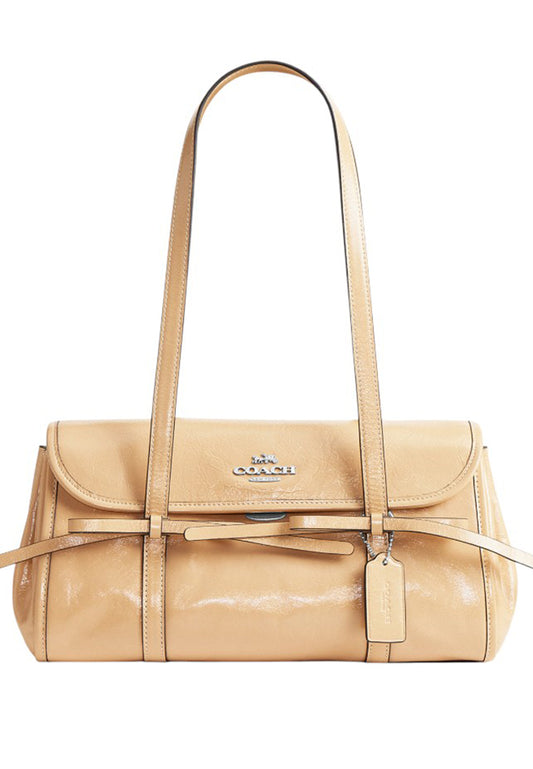 Coach Bridget Flap Shoulder Bag With Bows - Light Sand