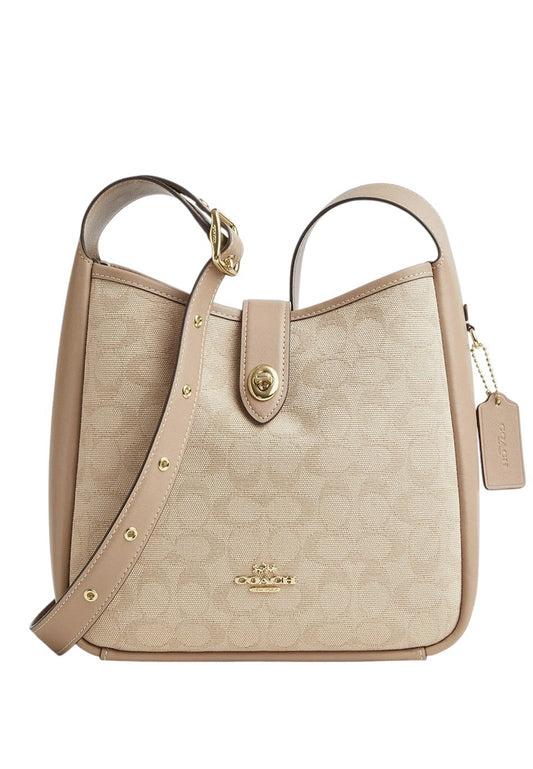 Coach Hadley Convertible Crossbody Bag With Signature Canvas - Dark Natural