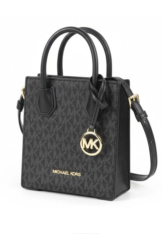 Michael Kors Mercer Extra-Small Signature Crossbody Bag - Black