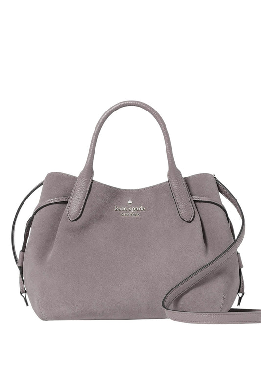 Kate Spade Dumpling Suede Small Satchel - Hare Grey
