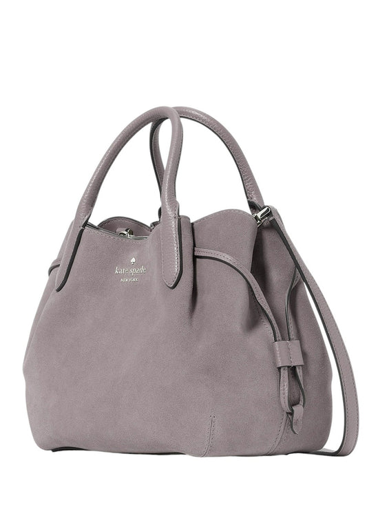 Kate Spade Dumpling Suede Small Satchel - Hare Grey