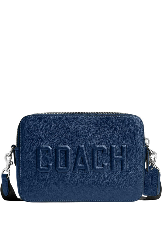 Coach Mens Charter Crossbody Bag 24 With Graphic - Navy