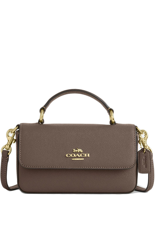 Coach Mini Josie Top Handle Bag - Dark Stone