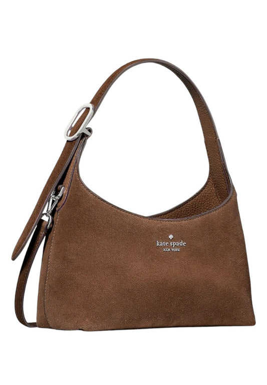 Kate Spade 454 Suede Mini Crossbody - Hot Fudge