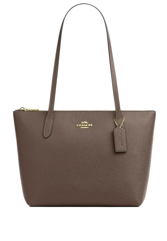 Coach Fiona Zip Tote Bag - Dark Stone
