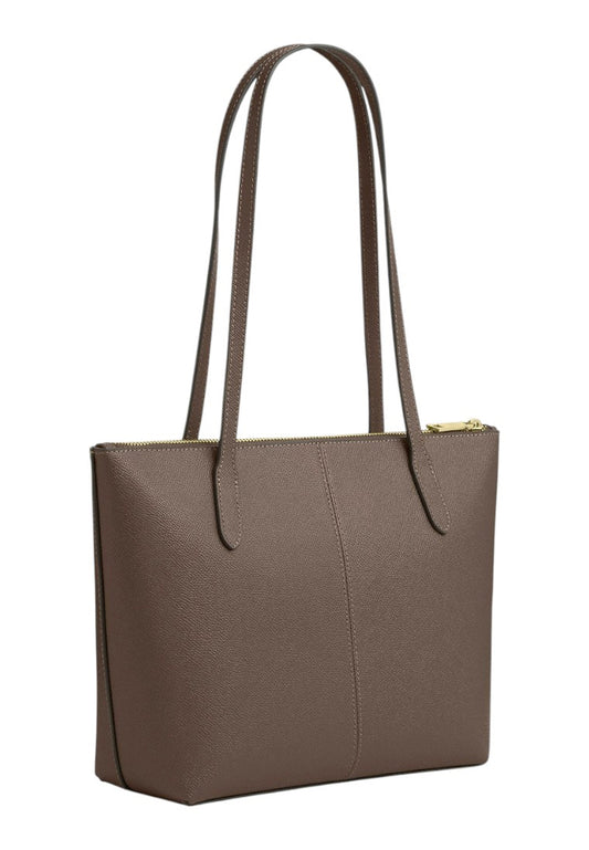 Coach Fiona Zip Tote Bag - Dark Stone