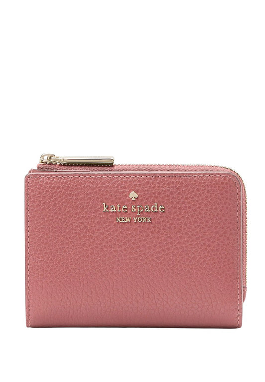 Kate Spade Lena Small L Zip Wallet - Pomegranate