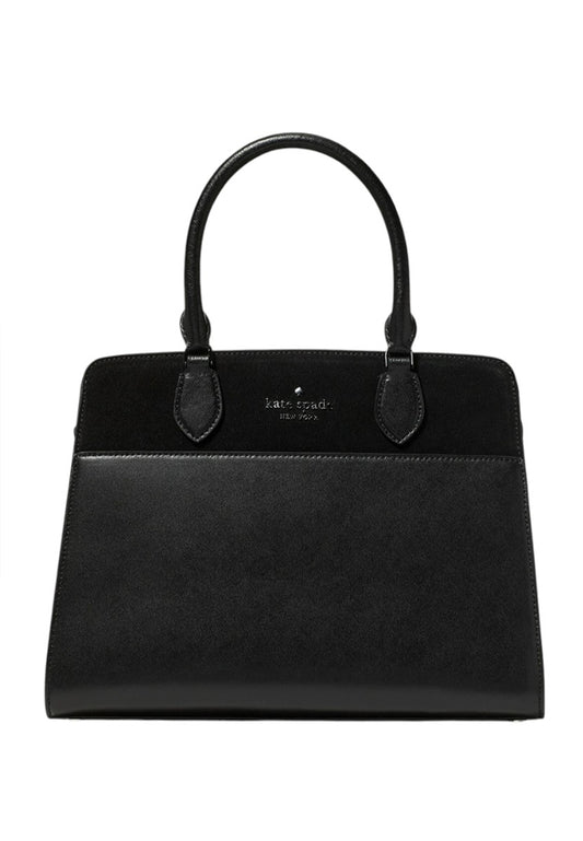 Kate Spade Madison Suede Medium Satchel - Black