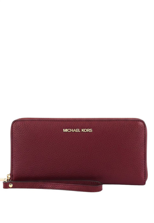 Michael Kors Jet Set Travel Large Continental Wallet - Cherry