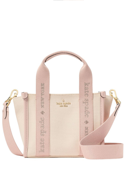 Kate Spade Kip Canvas Mini Tote - Rose Smoke